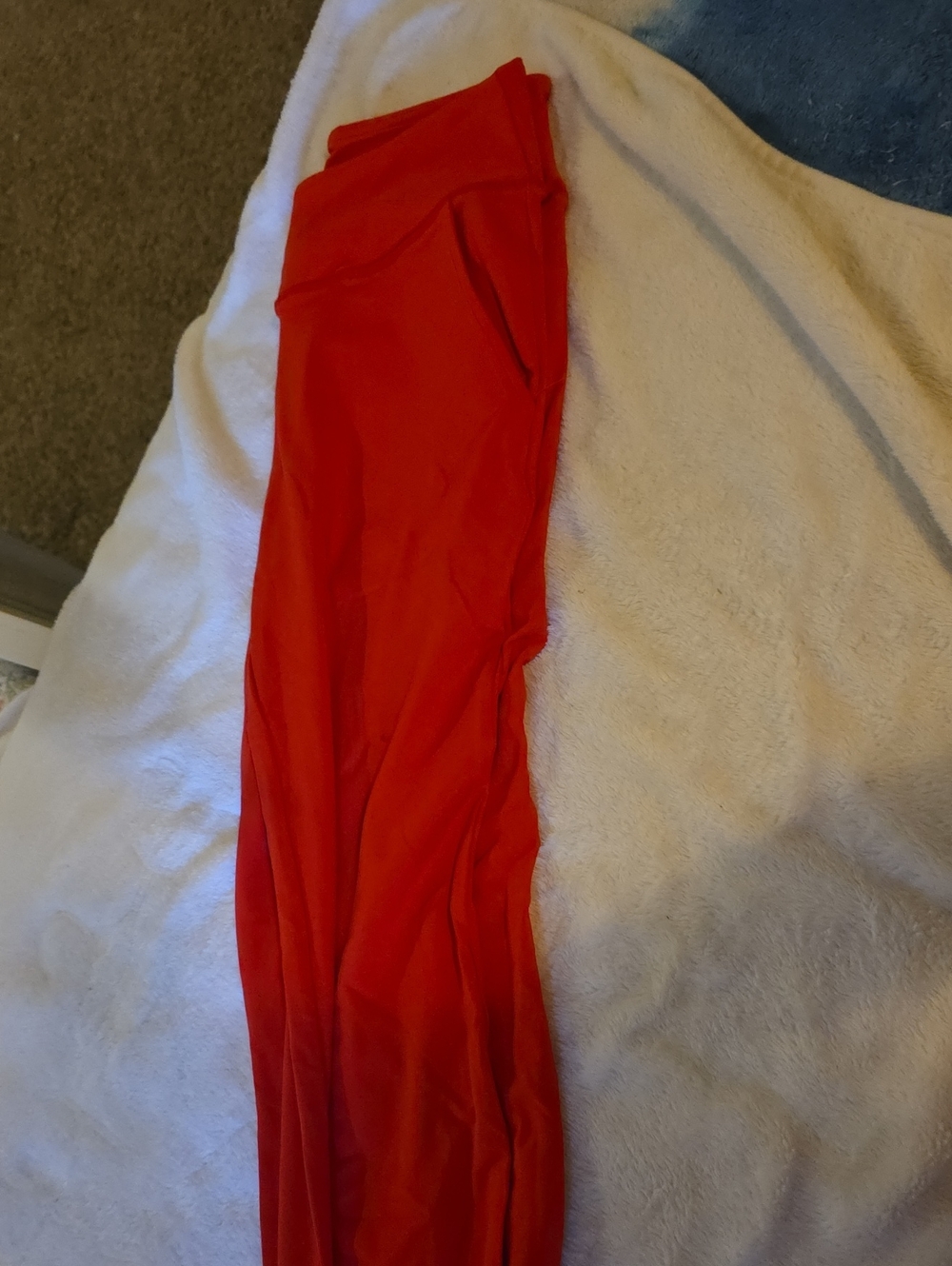 Red High-Waist Leggings